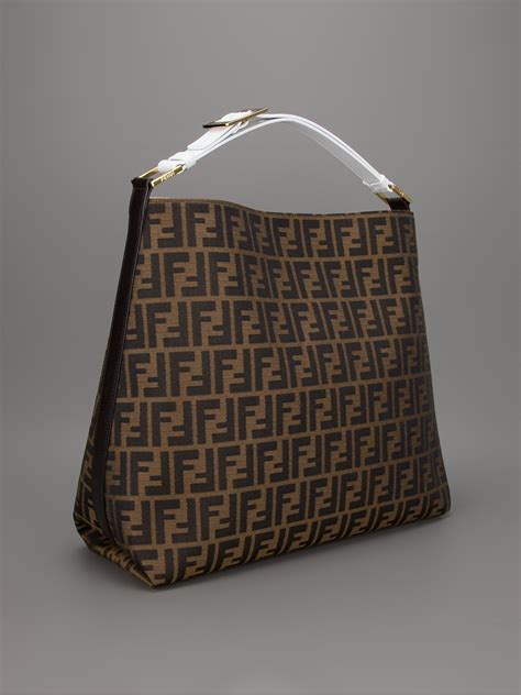 fendi zucca jacquard large hobo|Pre.